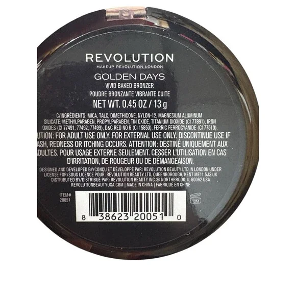 Revolution Vivid Baked Bronzer Makeup Revolution London Cosmetics - Picture 2 of 2